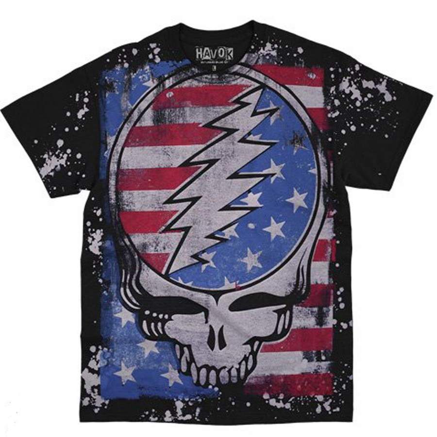 Grateful Dead – True Blue-Havok Tie Dye – Black t-shirt