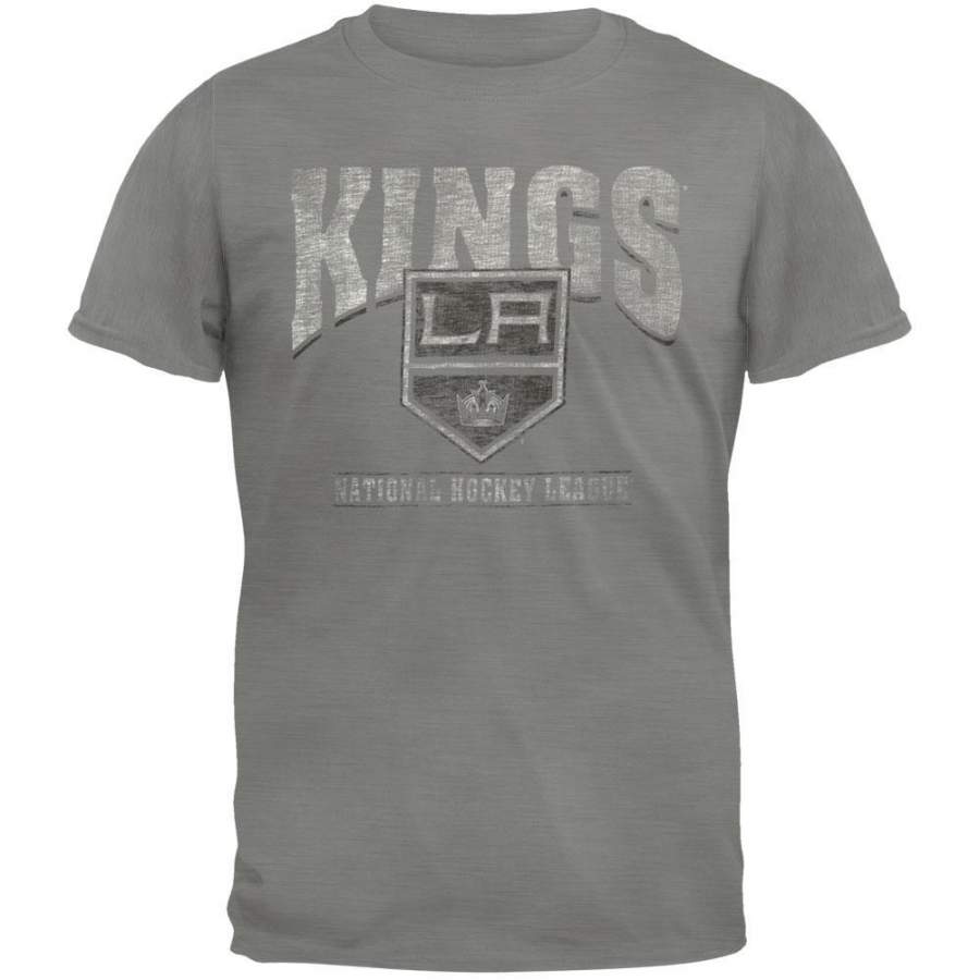 Los Angeles Kings – Logo Scrum Premium Grey T-Shirt