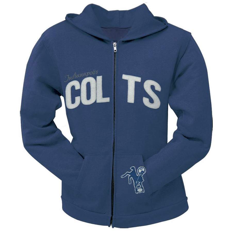 Indianapolis Colts – Pep Rally Premium Juniors Full Zip Hoodie