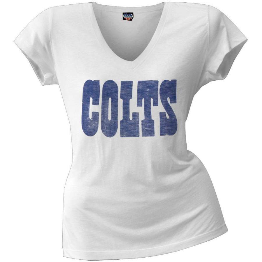 Indianapolis Colts – Scrum Logo Juniors Premium V-Neck T-Shirt