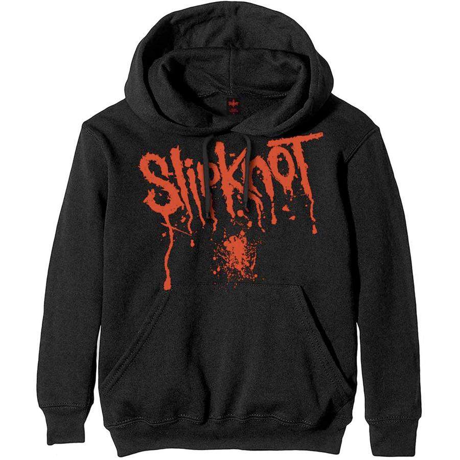 Slipknot – Splatter Logo – Black Hooded Sweatshirt