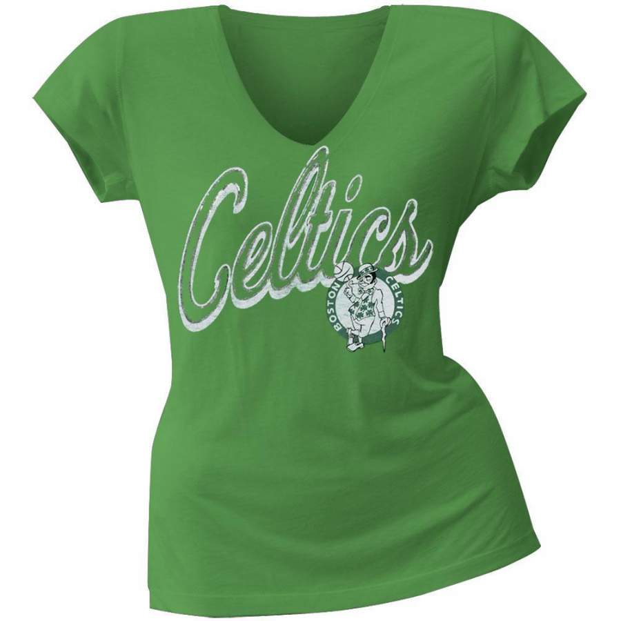 Boston Celtics – Logo Juniors V-Neck T-Shirt