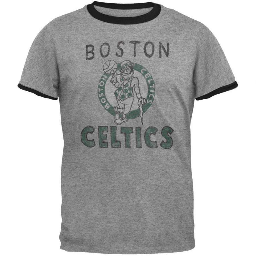 Boston Celtics – Classic Logo Soft Ringer T-Shirt