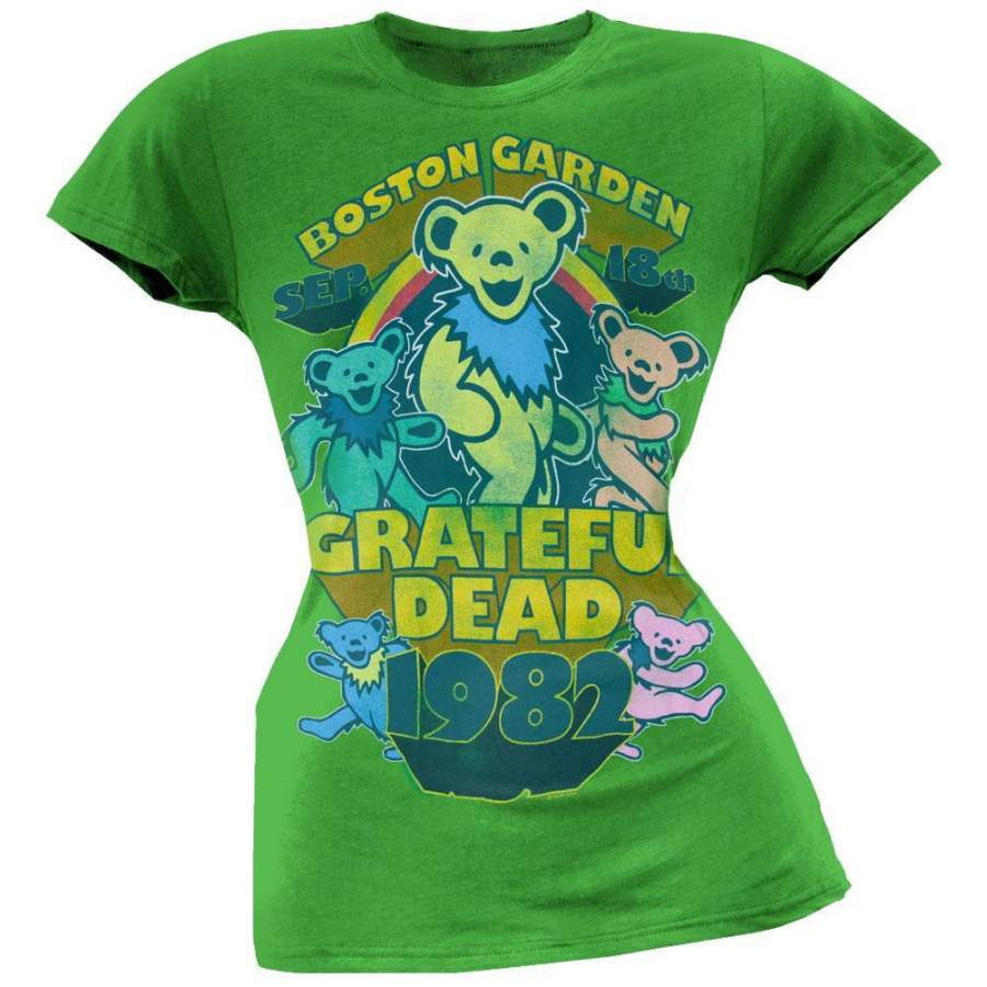 Grateful Dead – Boston Juniors Green T-Shirt