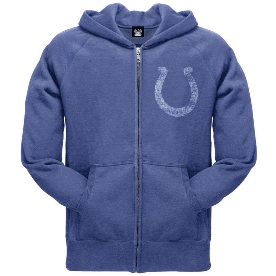 Indianapolis Colts – Vintage Logo Overdye Zip Hoodie