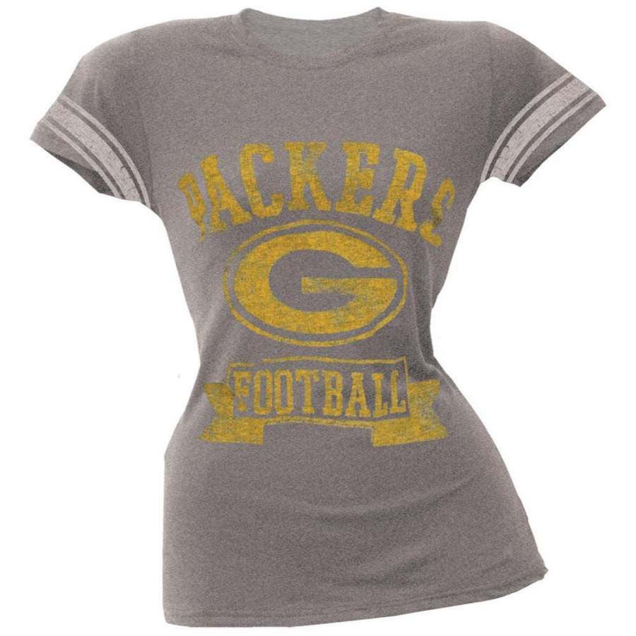 Green Bay Packers – Vintage Logo Juniors Varsity T-Shirt