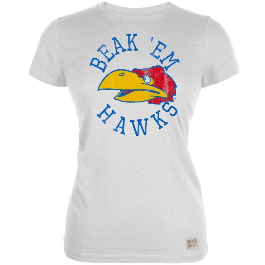 Kansas Jayhawks – Beak ‘Em Hawks Vintage Juniors T-Shirt