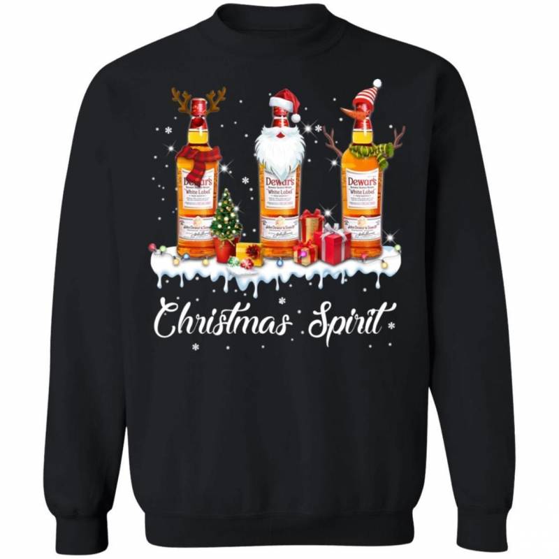 Christmas Sweater Dewar’s Christmas Spirit Whisky Xmas Shirt VA10