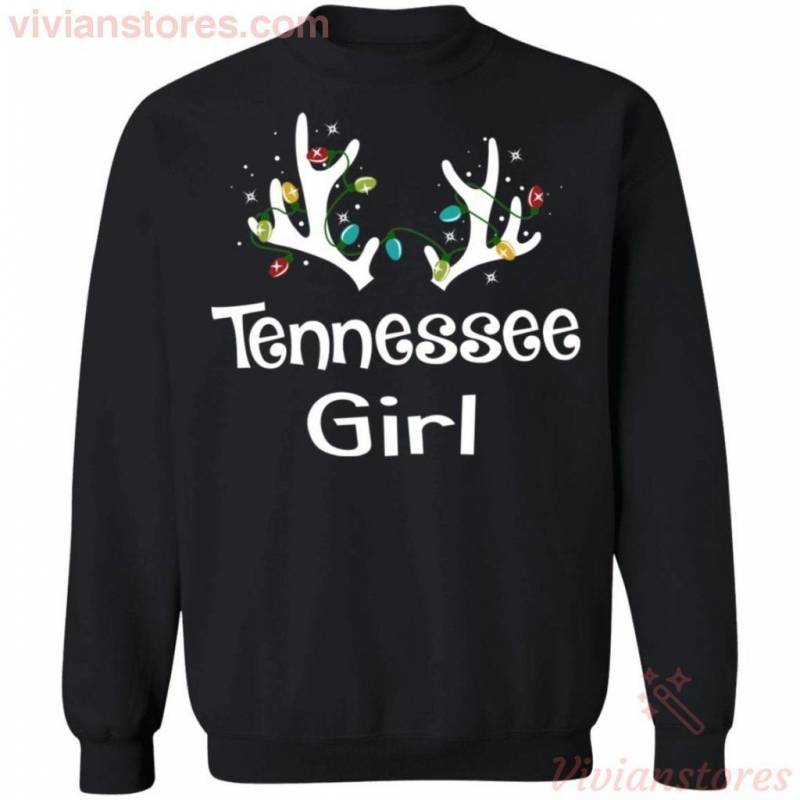 Christmas Reindeer Tennessee Girl Sweatshirt Lovely Xmas Shirt MT10