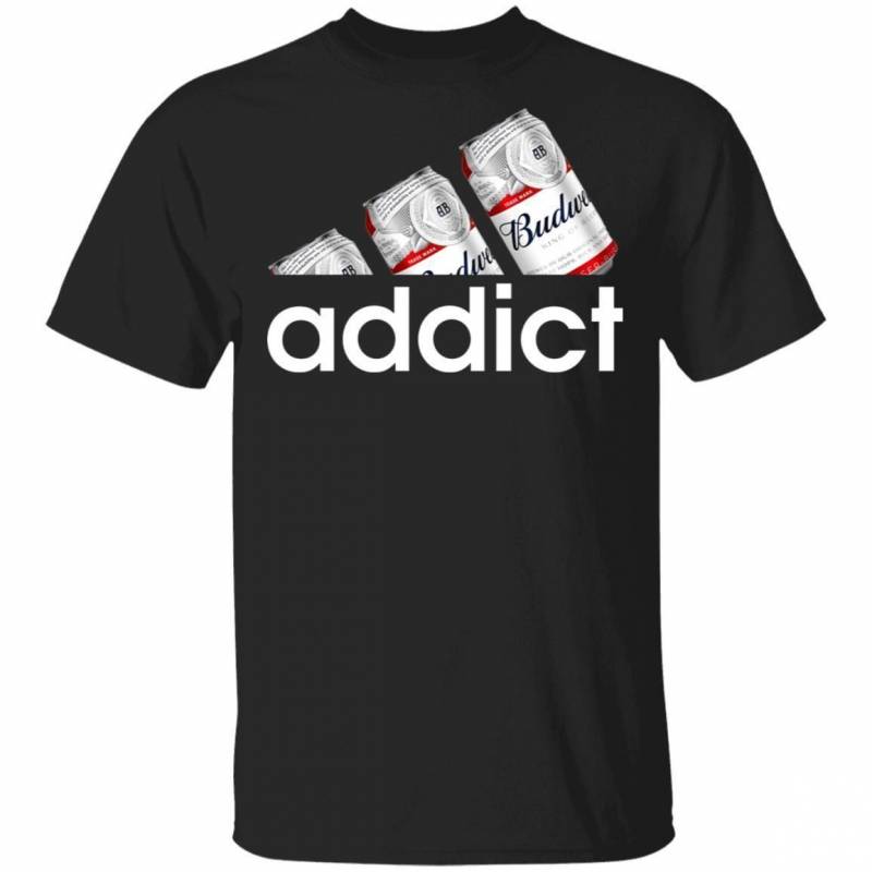 Budweiser Beer Addict T-Shirt Funny Tee Gift For Beer Lover MT12