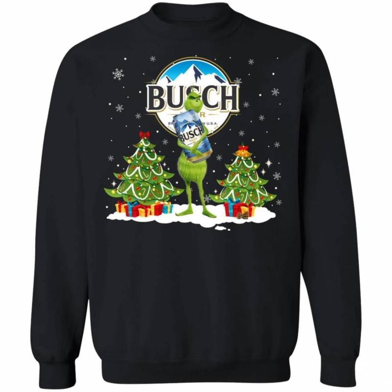 Christmas Ginch Sweater Grinch Hold Busch Xmas Beer Shirt PT11