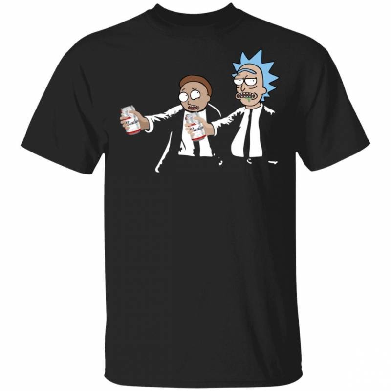 Budweiser T-shirt Rick And Morty Mixed Pulp Fiction Beer Tee MT12