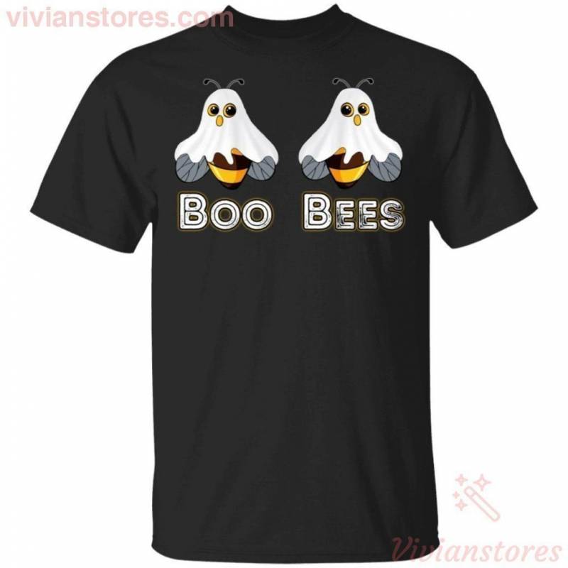 Boo Bees Ghost Halloween T-shirt For Ladies VA09