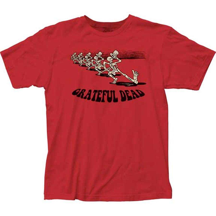 Grateful Dead – Skeleton Parade – Red t-shirt