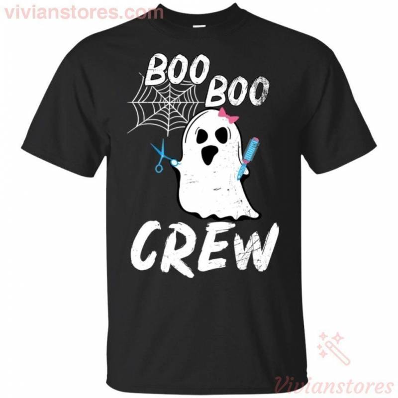 Hairdresser Ghost Boo Boo Crew T-Shirt Halloween Costume PT08