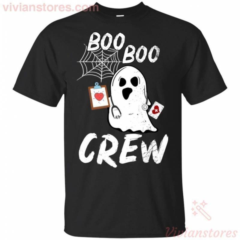 Doctor Ghost Boo Boo Crew T-Shirt Halloween Costume PT08