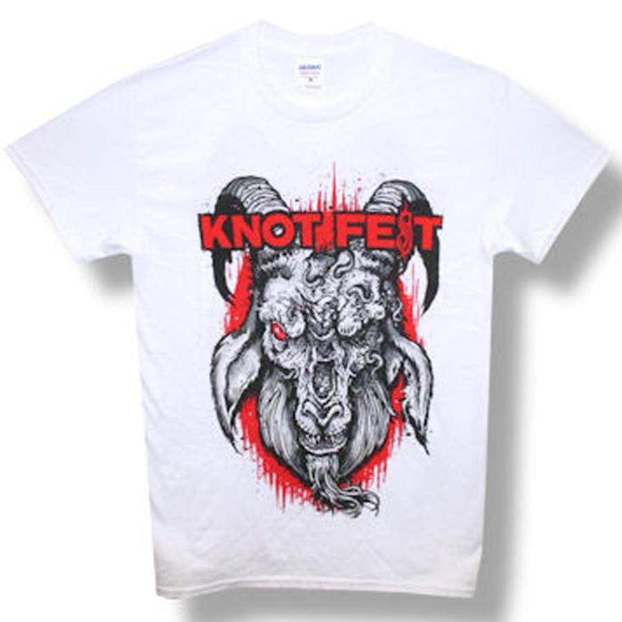 Slipknot – Knotfest 2014 Concert Event -Bloody Goat- White t-shirt