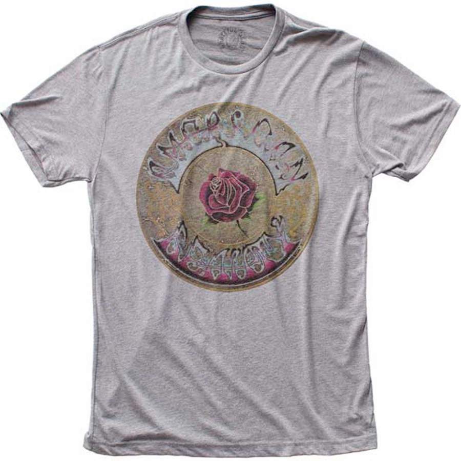 Grateful Dead – American Beauty – Heather Grey Tri-Blend t-shirt