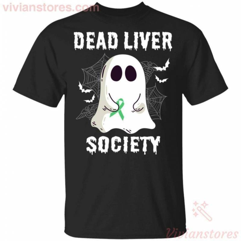 Dead Liver Society Boo Ghost Halloween T-shirt Funny Gift VA09