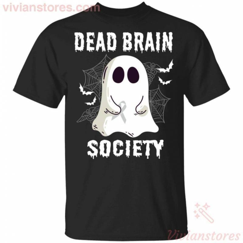 Dead Brain Society Boo Ghost Halloween T-shirt Funny Gift VA09