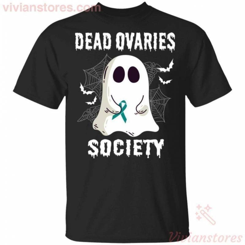 Dead Ovaries System Society Boo Ghost Halloween T-shirt Funny Gift VA09