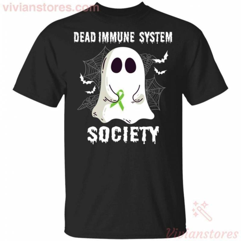 Dead Immune System Society Boo Ghost Halloween T-shirt Funny Gift VA09