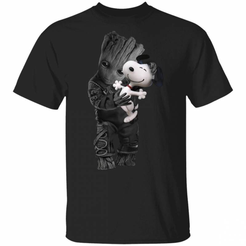 Groot Hug Snoopy T-Shirt Funny Mixed Tee Fan Gift Idea MT12