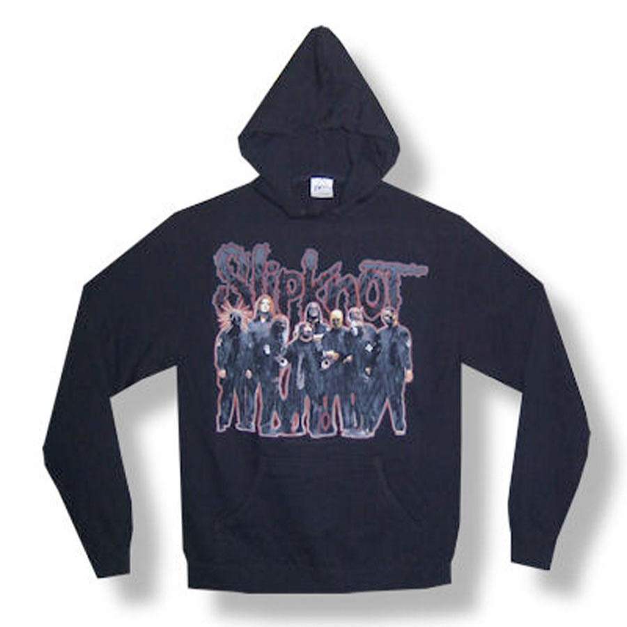 Slipknot – Group – Pullover Black Hooded Sweatshirt