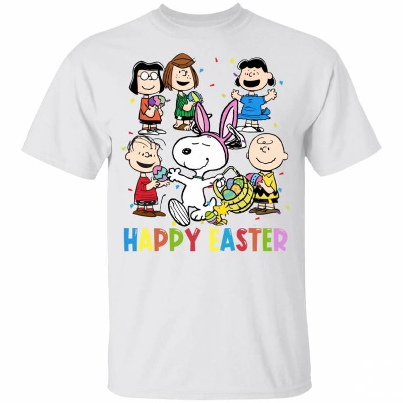 Happy Easter Peanuts Friends Snoopy T-shirt VA02