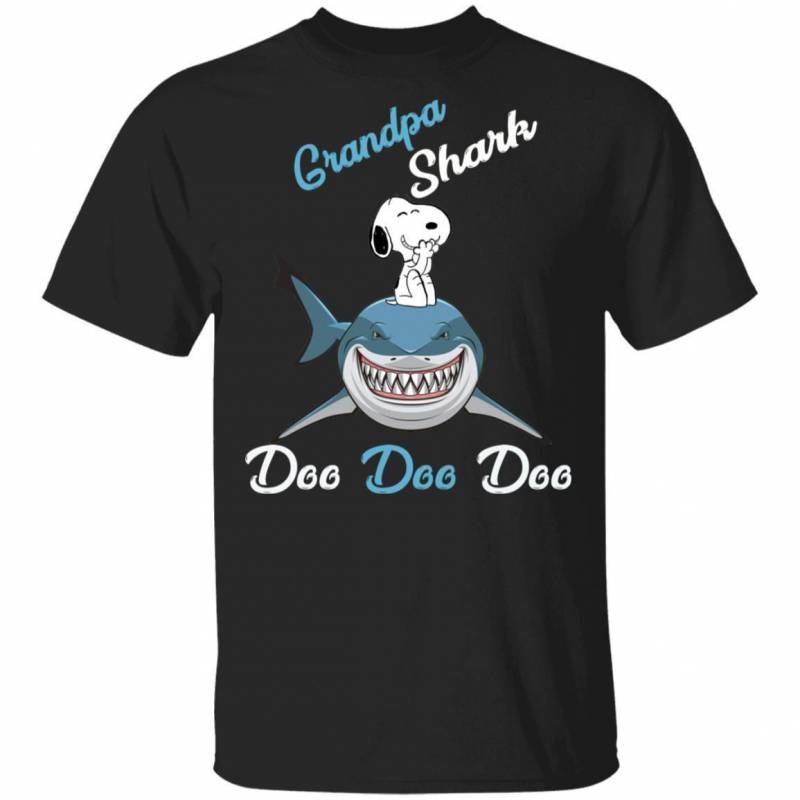 Grandpa Shark Doo Doo Doo T-shirt Snoopy Tee MT02