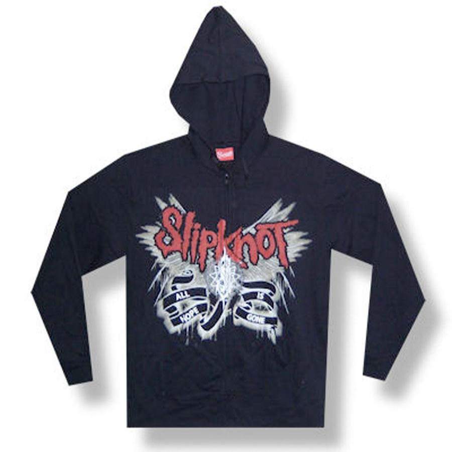 Slipknot – Wings – Zip Up Black Hooded Sweatshirt