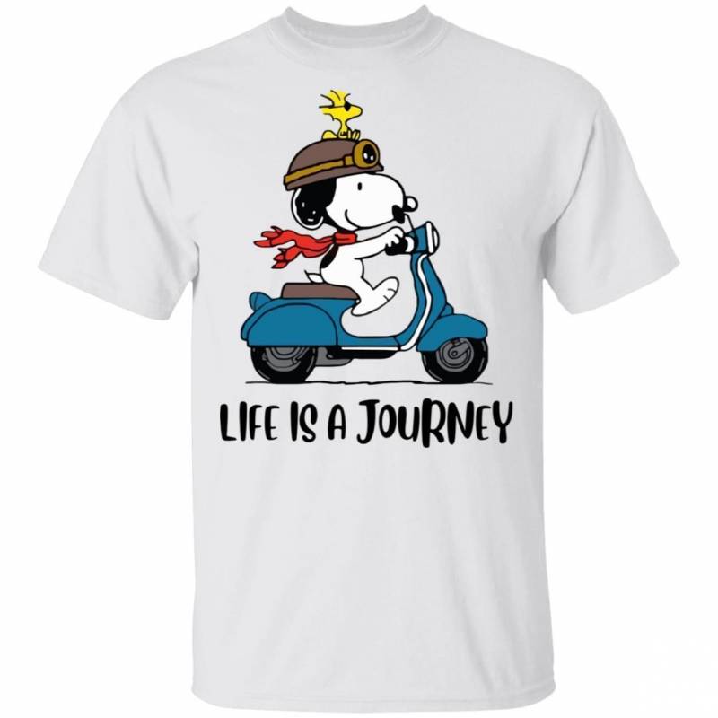 Life Is A Journey Snoopy T-shirt VA02