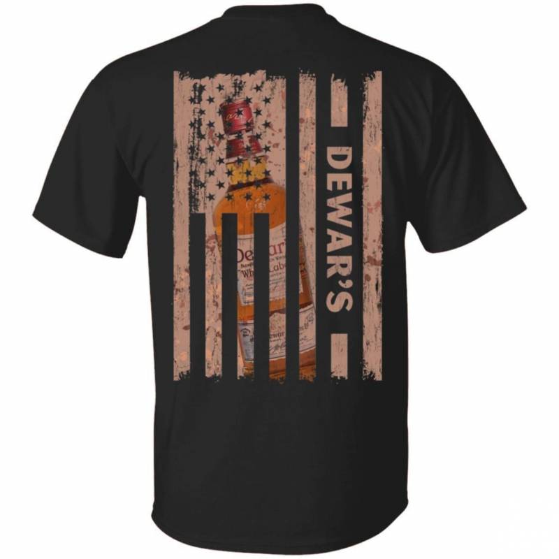 Dewar’s T-shirt USA Flag And Whisky Tee VA12