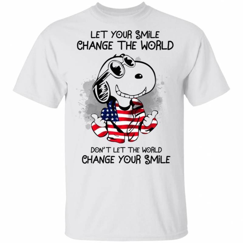 Let Your Smile Change The World Snoopy T-shirt MT02