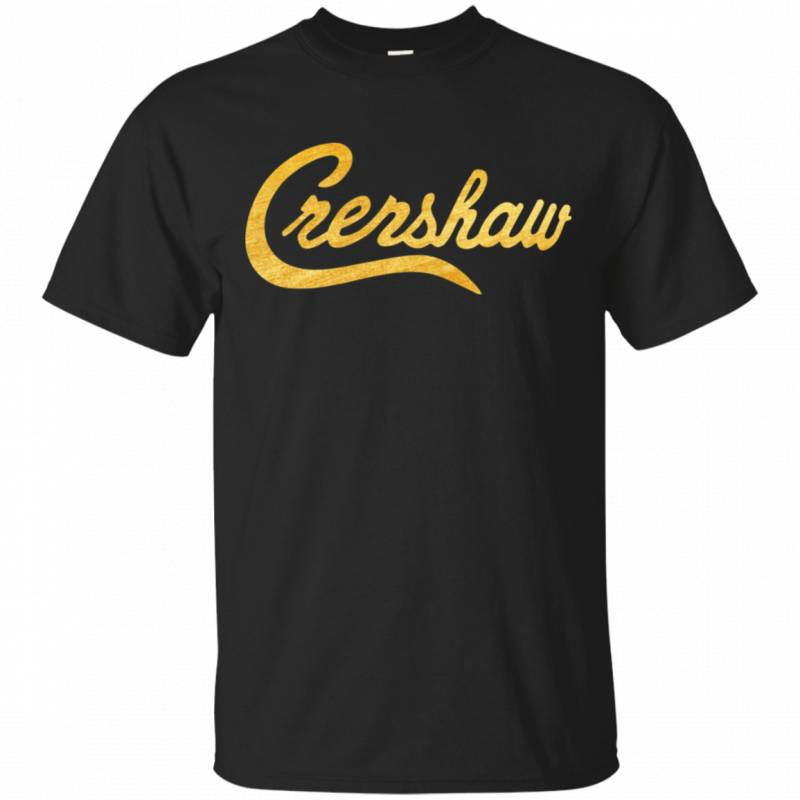 Crenshaw Los Angeles Golden T-shirt For Fan MN04