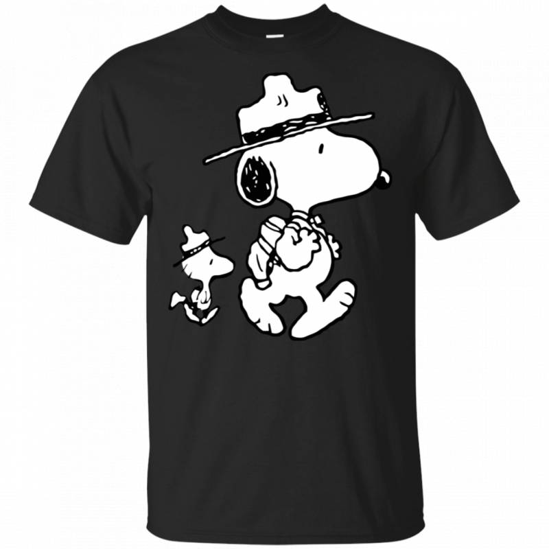 Funny Snoopy Woodstock Camping Gift Shirt For Snoopy Lover T-Shirt HA04