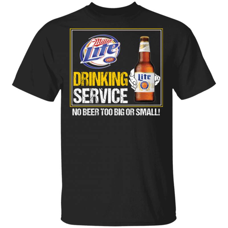 Beer Drinking Service Miller Lite T-shirt MT01