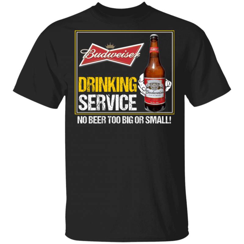 Beer Drinking Service Budweiser T-shirt MT01