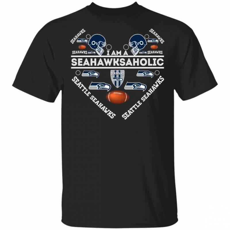 I Am A Seahawksaholic T-Shirt Seahawks Tee HA08