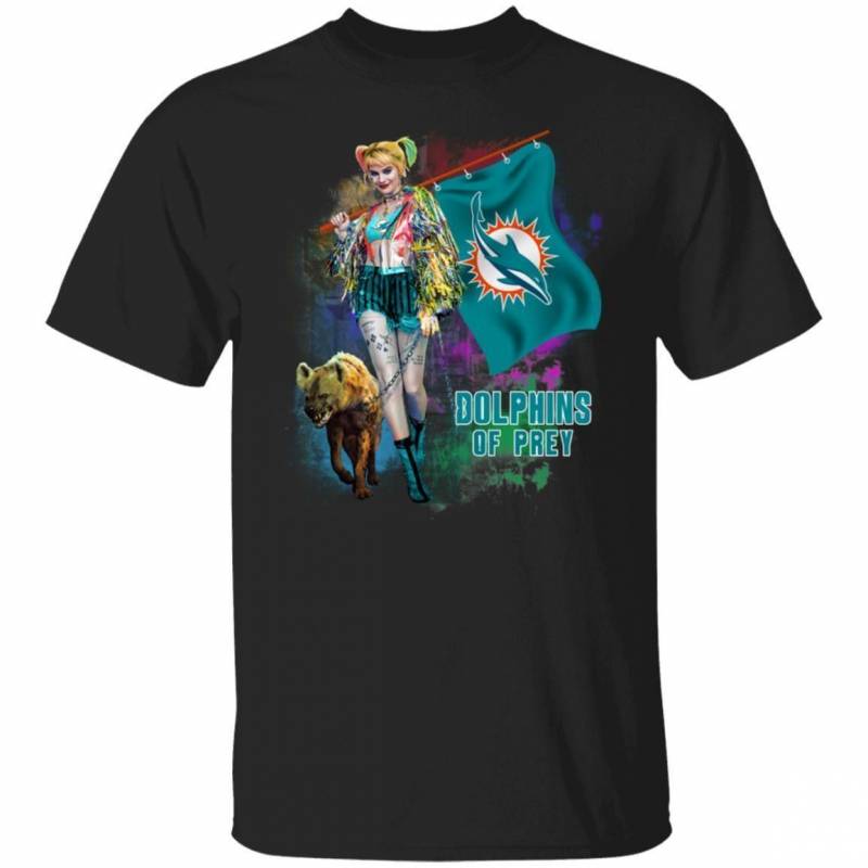 Dolphins T-Shirt Harley Quinn Birds Of Prey Tee MN02