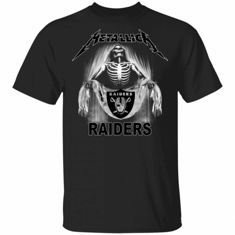 Metallica Raiders T-shirt Rock Football Tee HA03