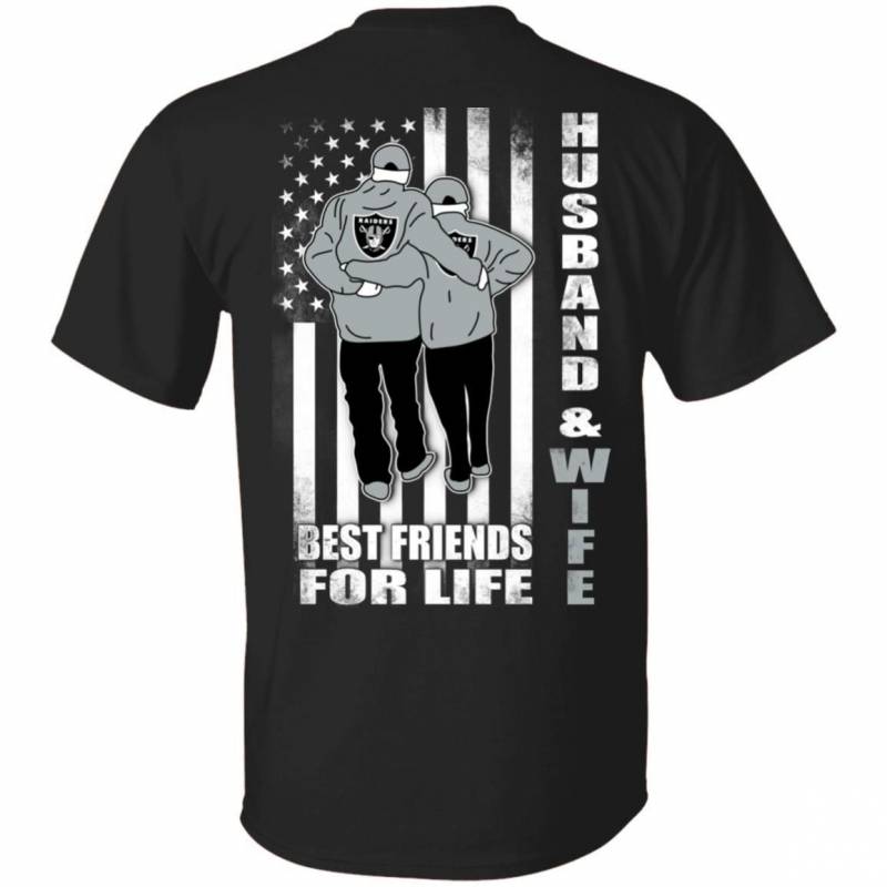 Husband And Wife Best Friends For Life Raiders T-shirt MN02