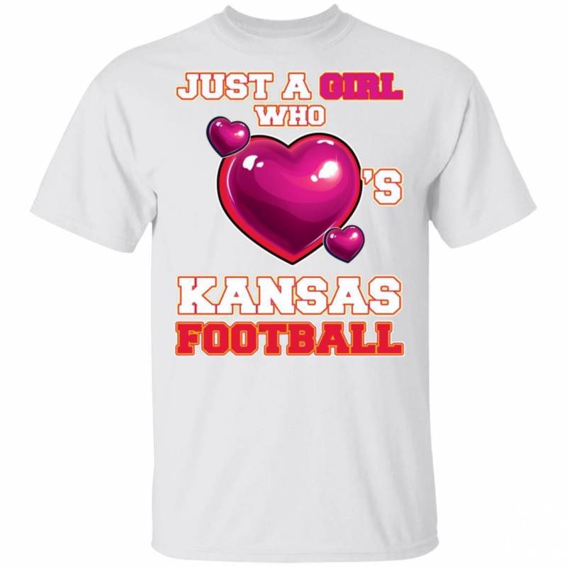 Just A Girl Who Heart’s Kansas City Football T-shirt MT12