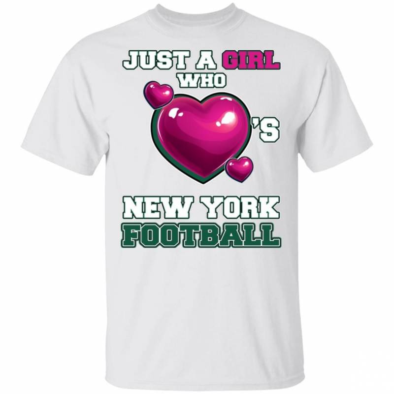 Just A Girl Who Heart’s New York Football T-shirt MT12