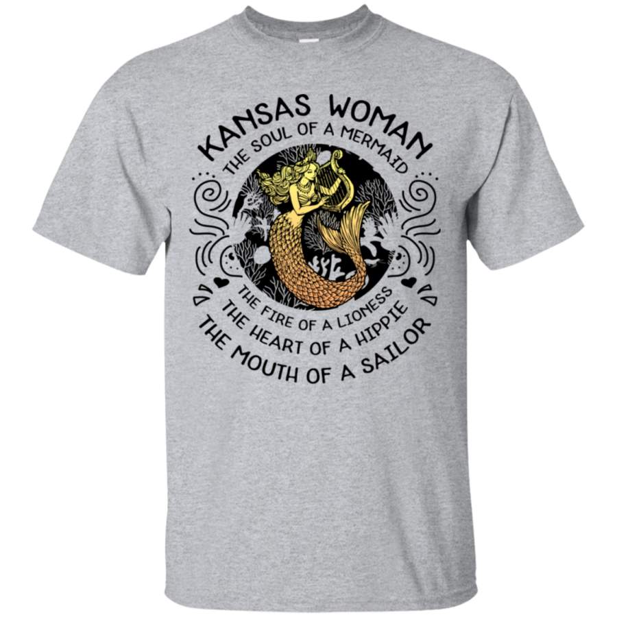 Kansas Woman The Soul Of a Mermaid Shirt KA01