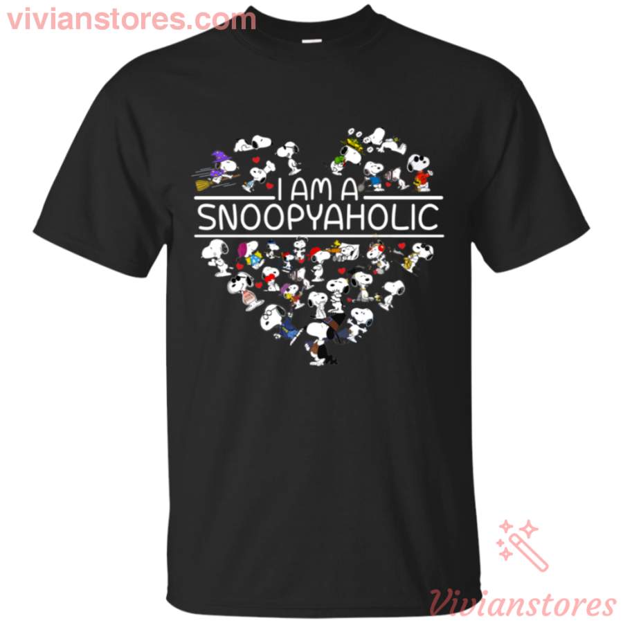 I Am A Snoopyaholic Funny Snoopy Lover T-Shirt For Men Women