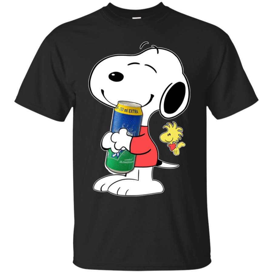 Cute Snoopy Hug Sprite Can Funny Drinking Shirt KA01