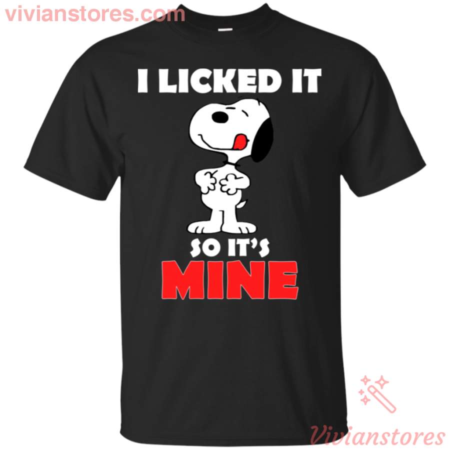 I Licked It So It’s Mine Funny Snoopy T-Shirt For Men Women