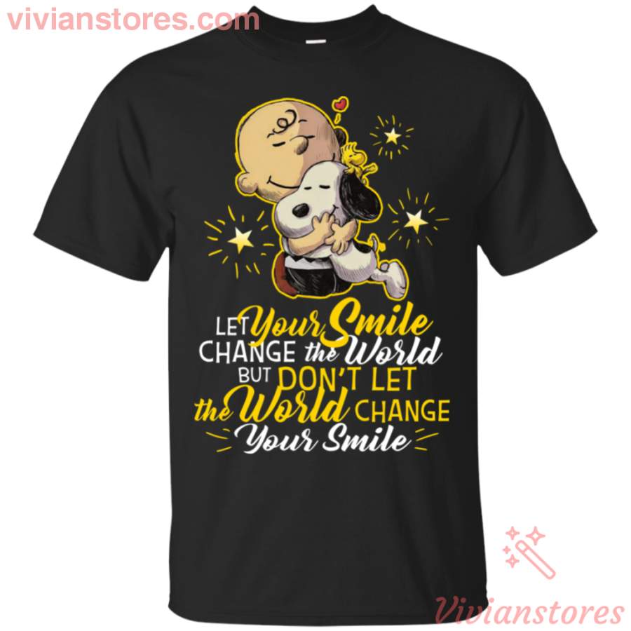 Let Your Smile Change the World Snoopy T-shirt