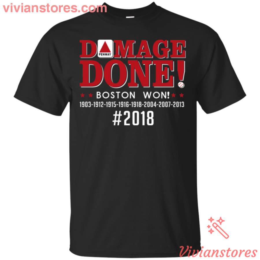 Damage Great Done Boston won 2018 T-Shirt